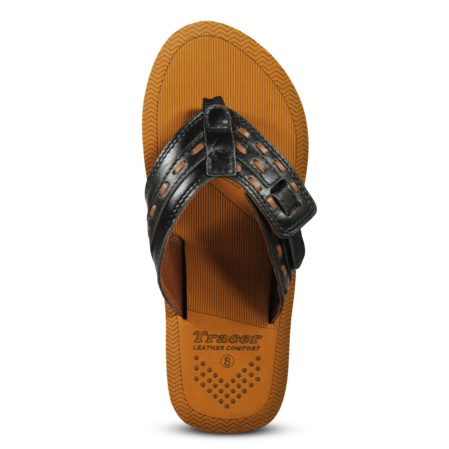 Leather Lux 11 Lightweight and Comfortable Flat Slip-Resistant Slippers For Men's