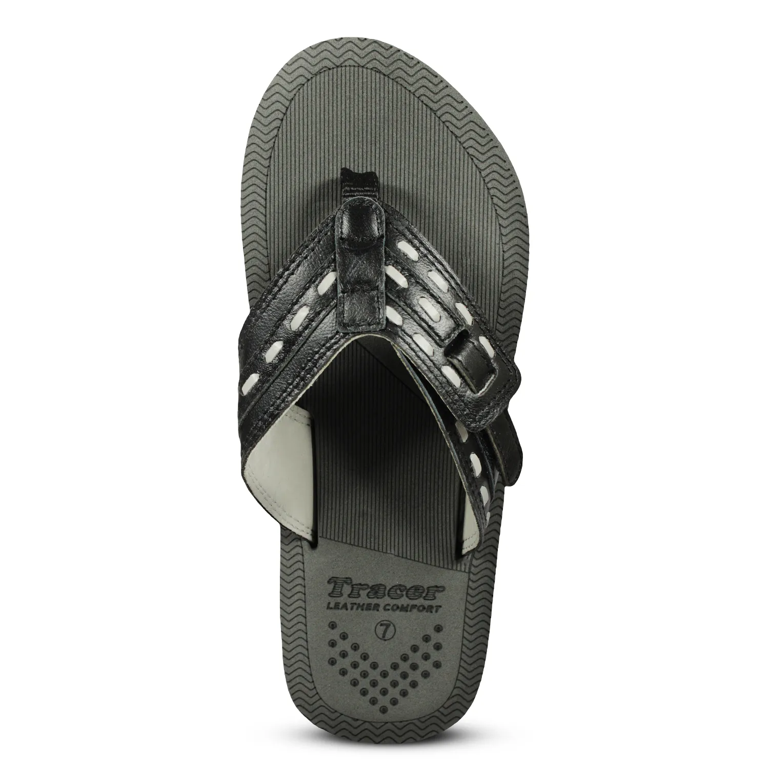 Leather Lux 11 Lightweight and Comfortable Flat Slip-Resistant Slippers For Men's