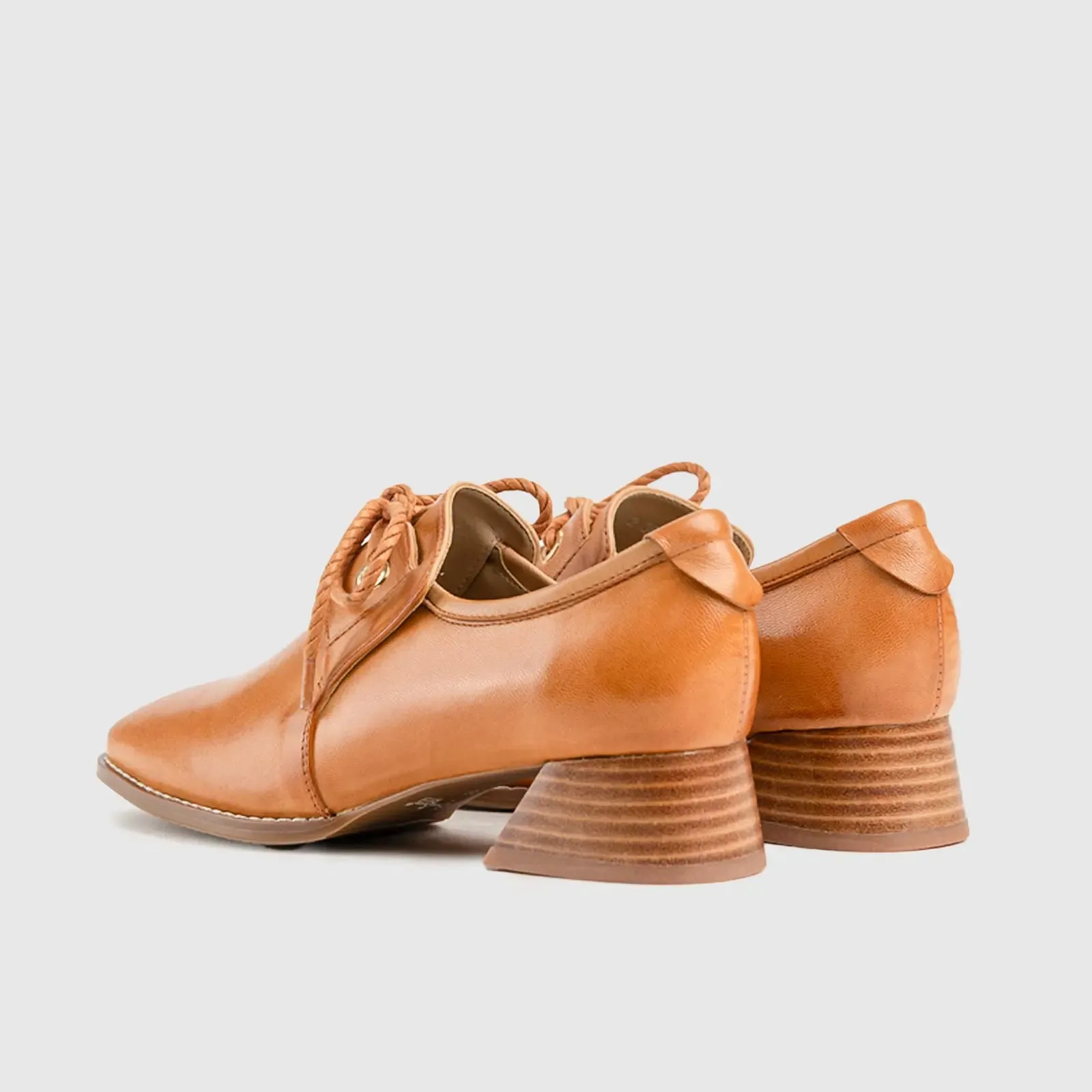 Leather Oxfords Brown HA012
