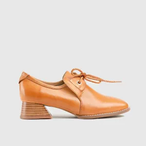 Leather Oxfords Brown HA012