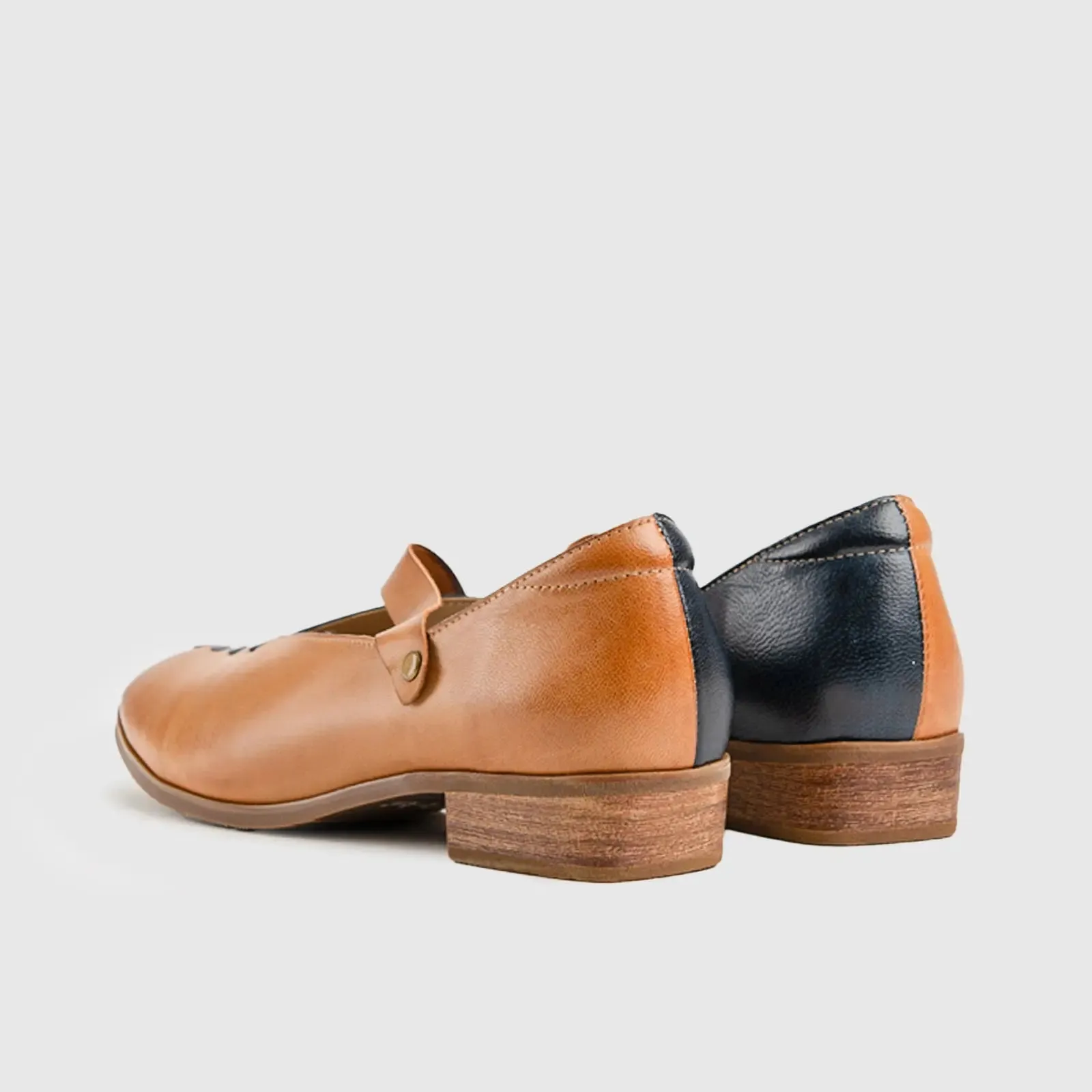 Leather Oxfords Brown HA024