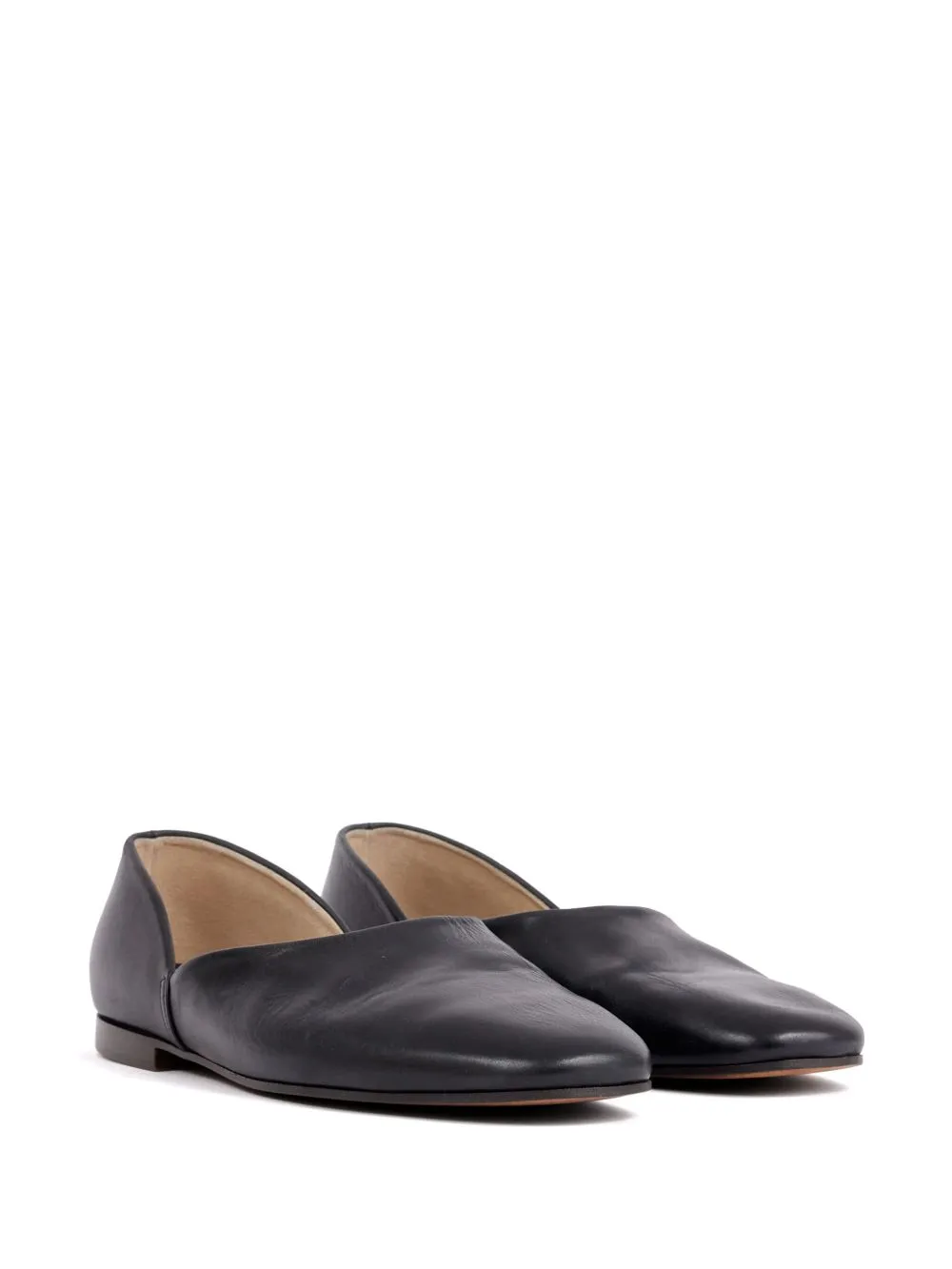 Leather slippers