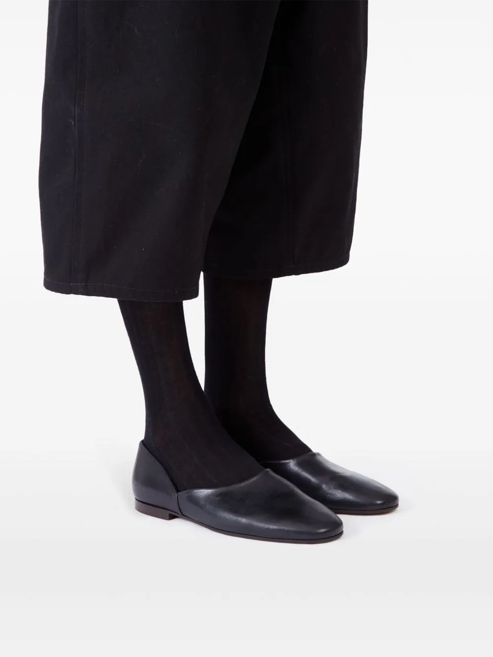 Leather slippers