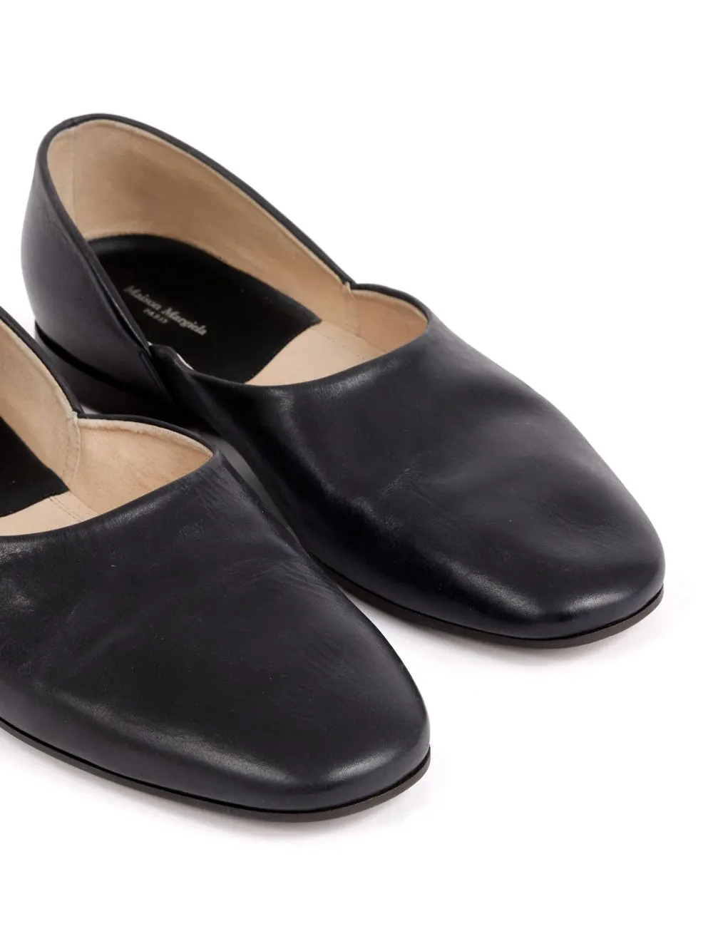 Leather slippers