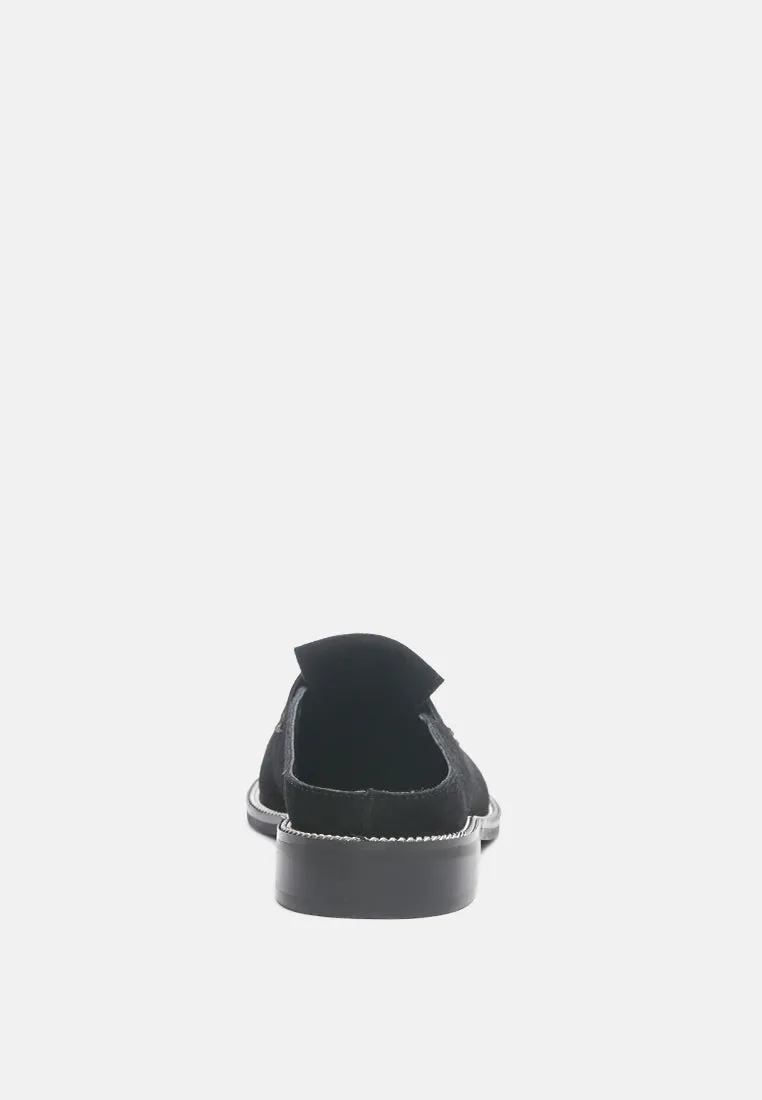 Lena Suede Walking Loafer Mules By Ruw