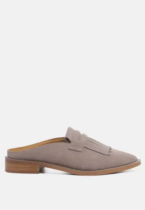 Lena Suede Walking Loafer Mules By Ruw