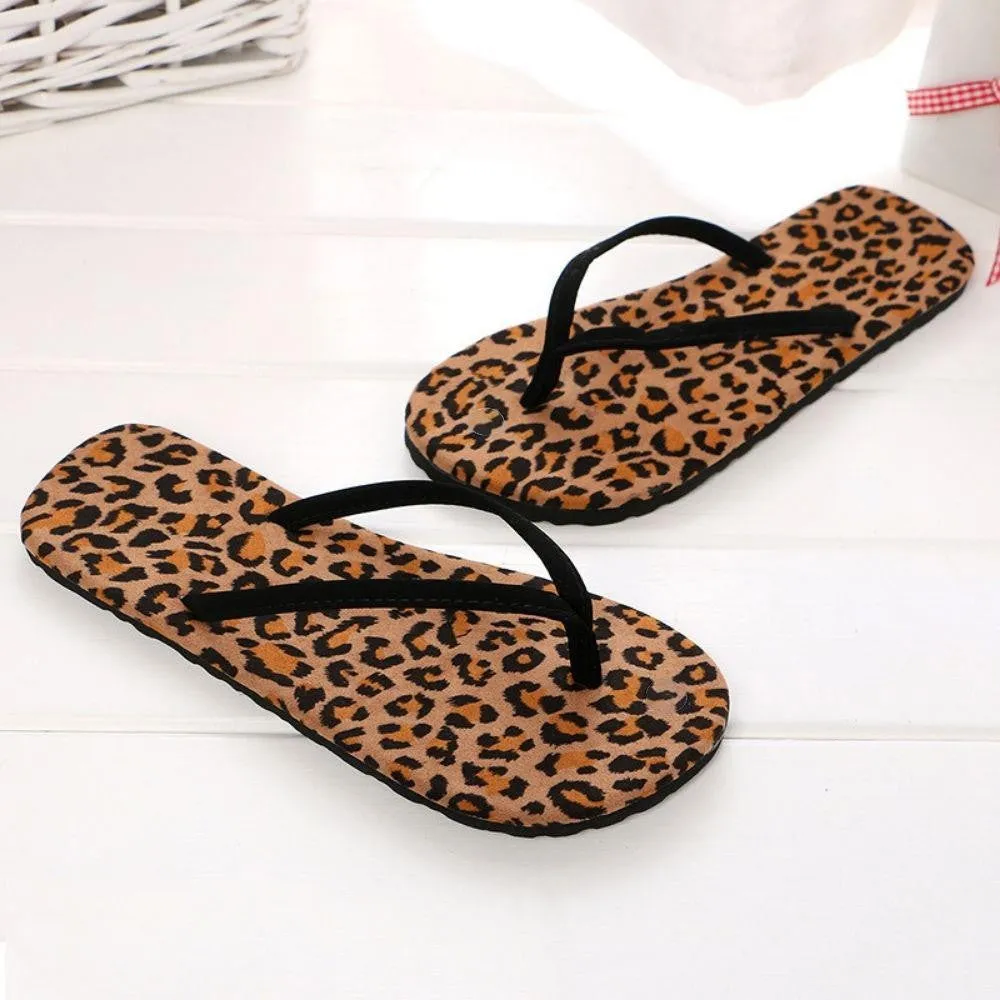 Leopard Flip Flops