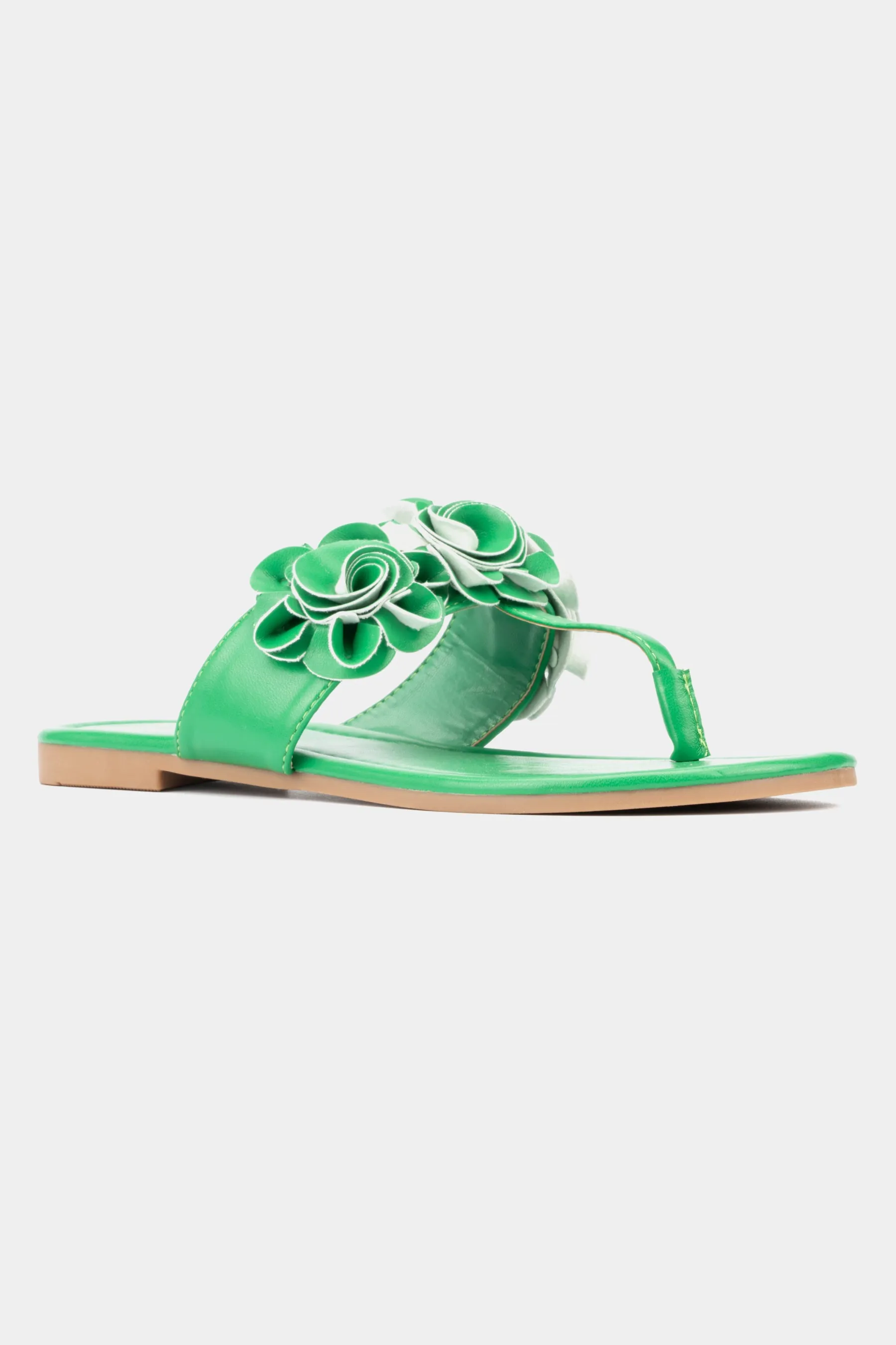 Liana Floral T-Strap Flip Flop