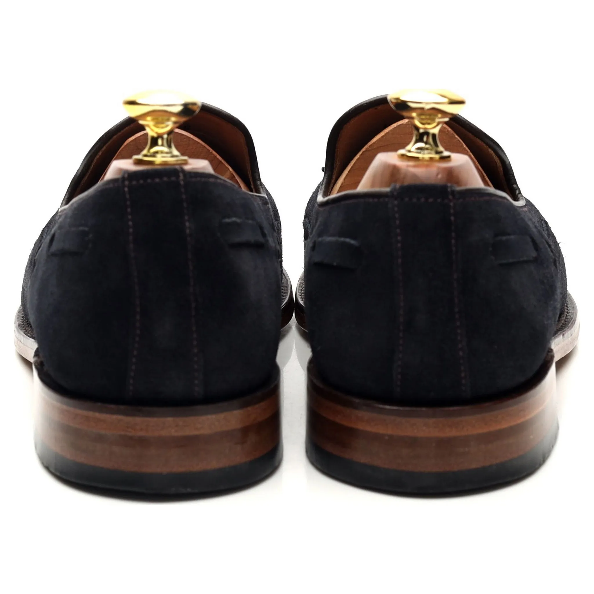 'Lincoln' Navy Blue Suede Loafer UK 8 F