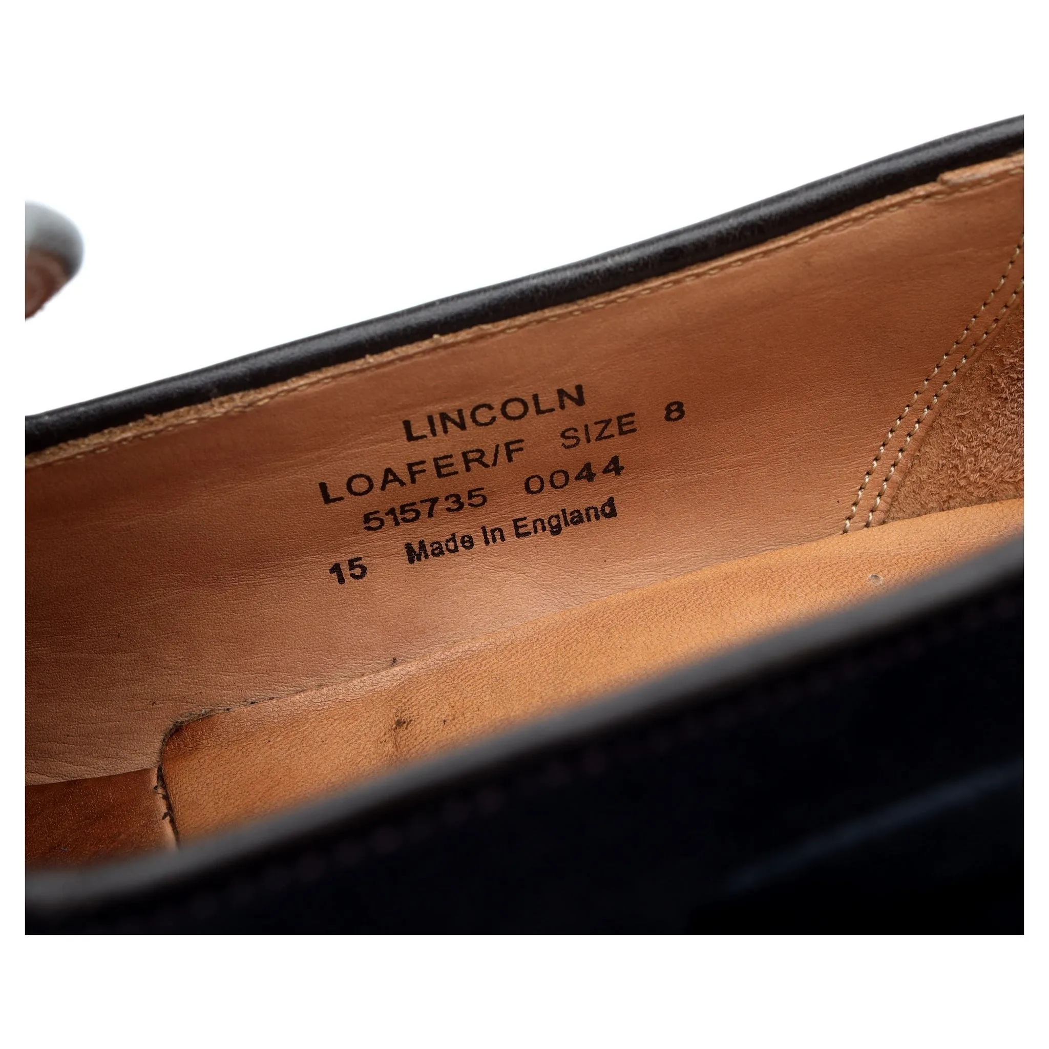 'Lincoln' Navy Blue Suede Loafer UK 8 F