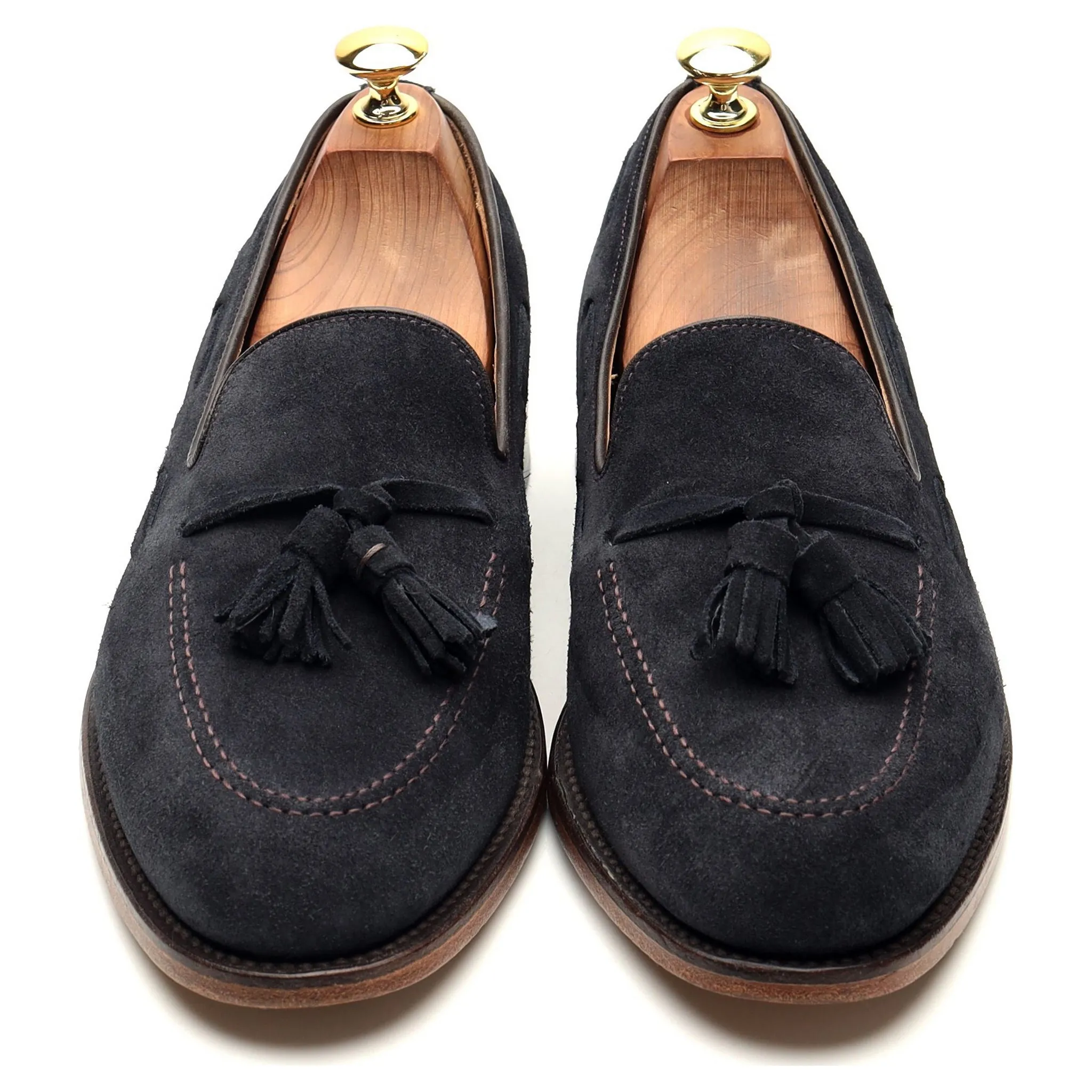 'Lincoln' Navy Blue Suede Loafer UK 8 F