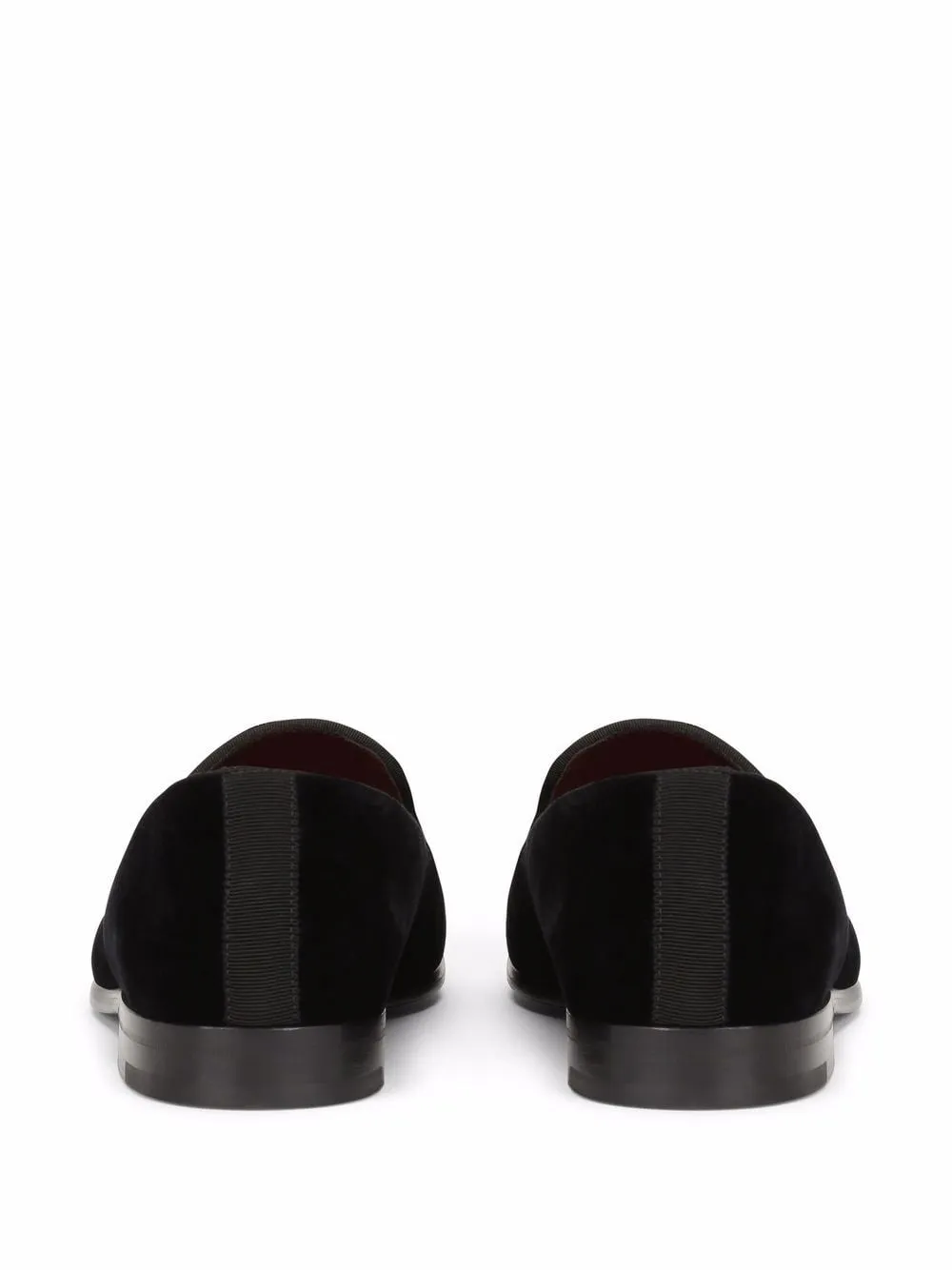 Logo velvet loafers