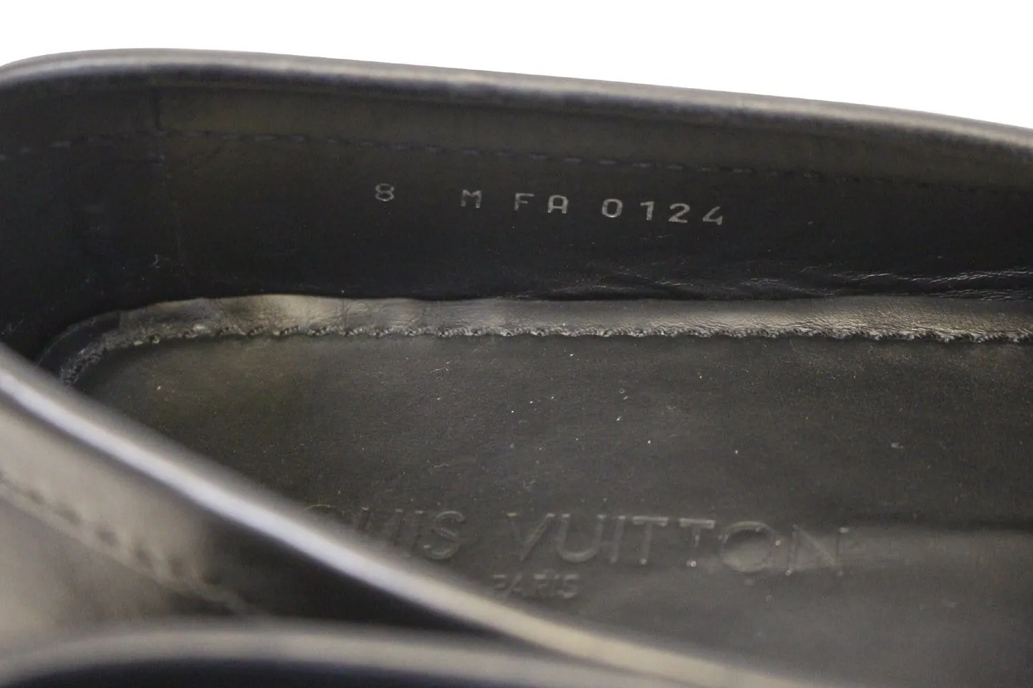 LOUIS VUITTON Black Monte Carlo Moccasins Driving Shoes