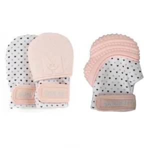 Malarkey Kids Munch Mini/Munch Mitt Combo (Pink Hearts)