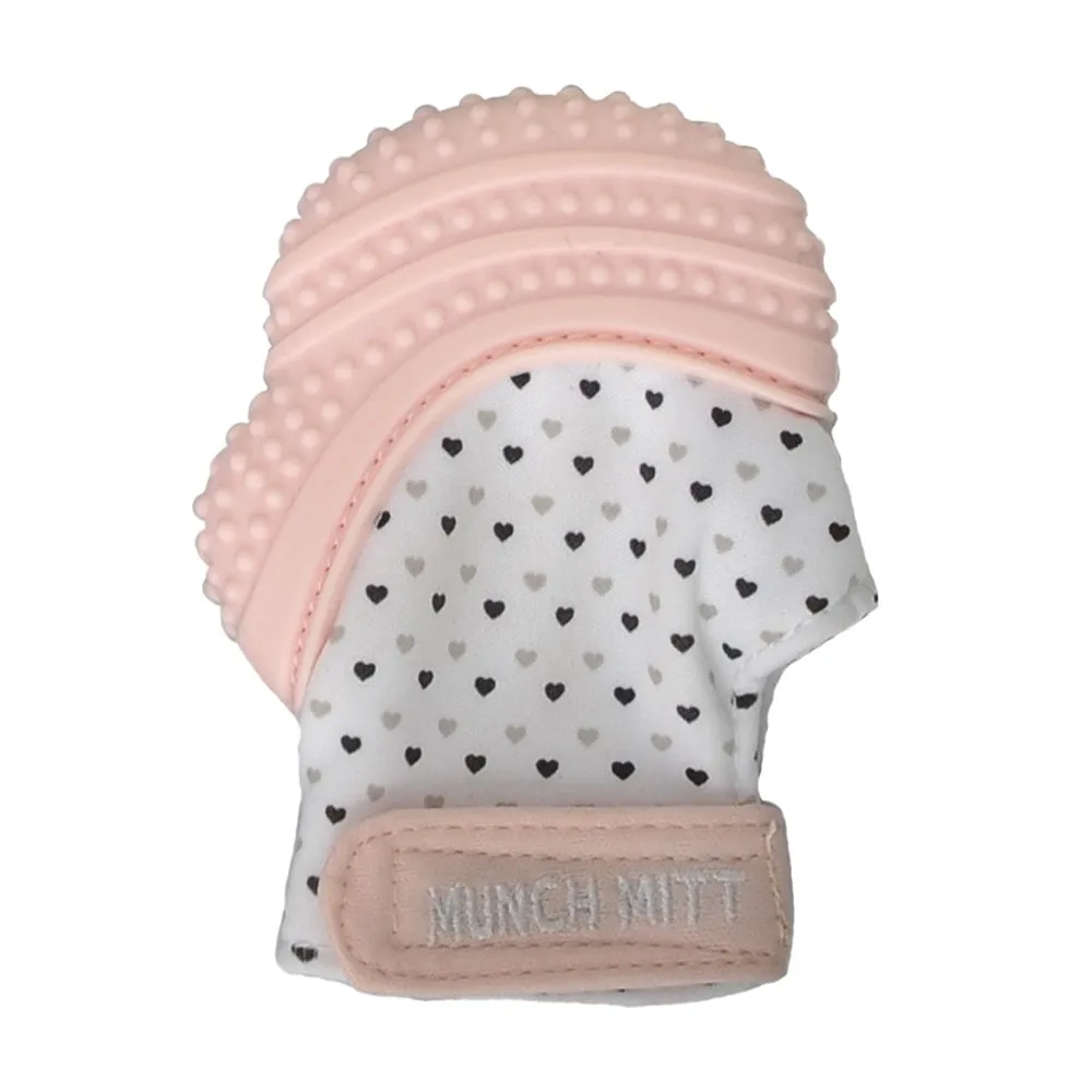 Malarkey Kids Munch Mini/Munch Mitt Combo (Pink Hearts)