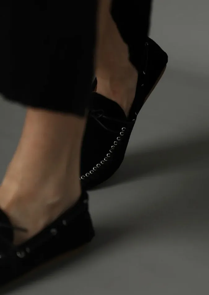 May Moccasin Black/Silver