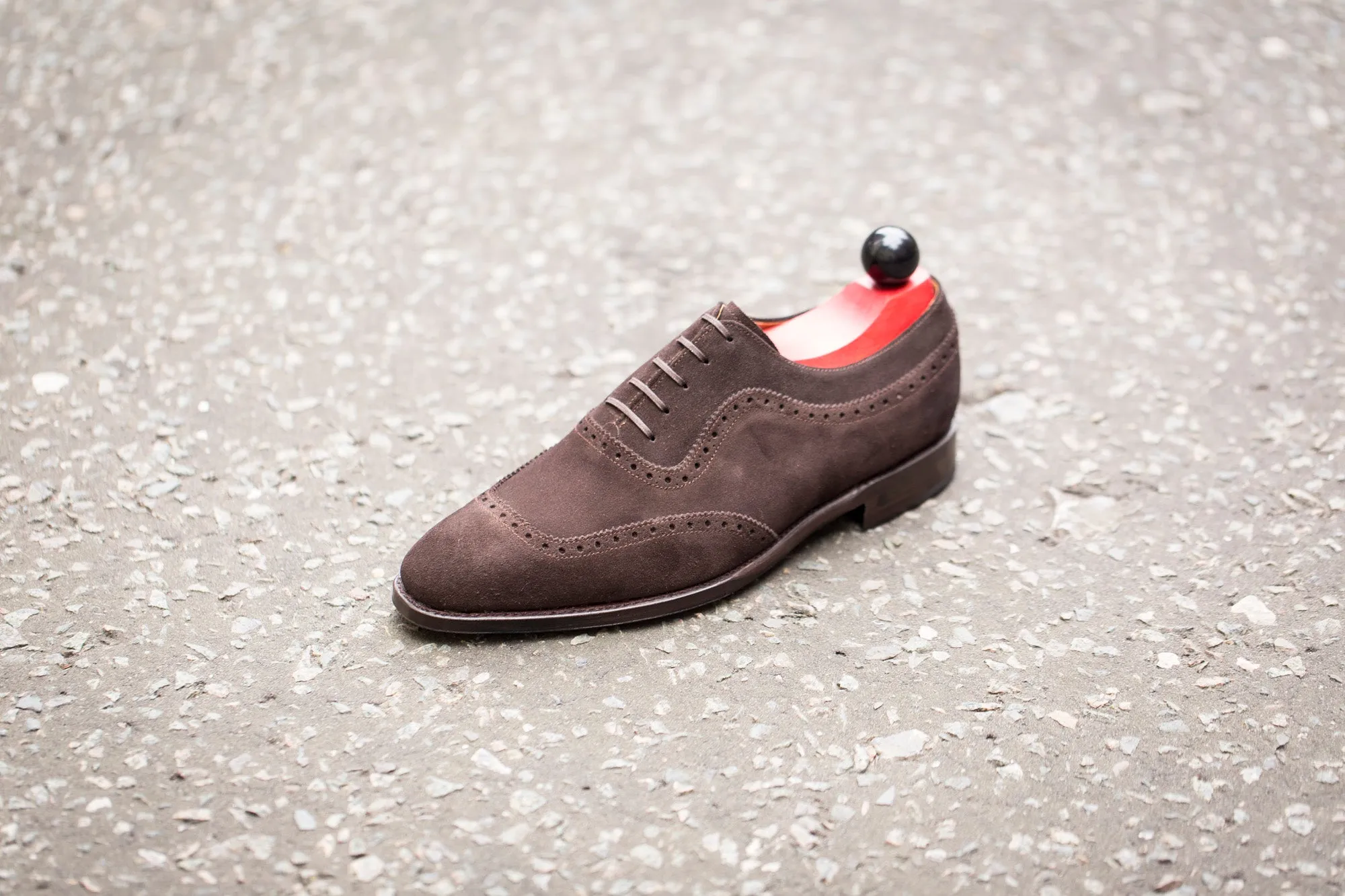 Medina - MTO - Bitter Chocolate Suede - LPB Last - Single Leather Sole