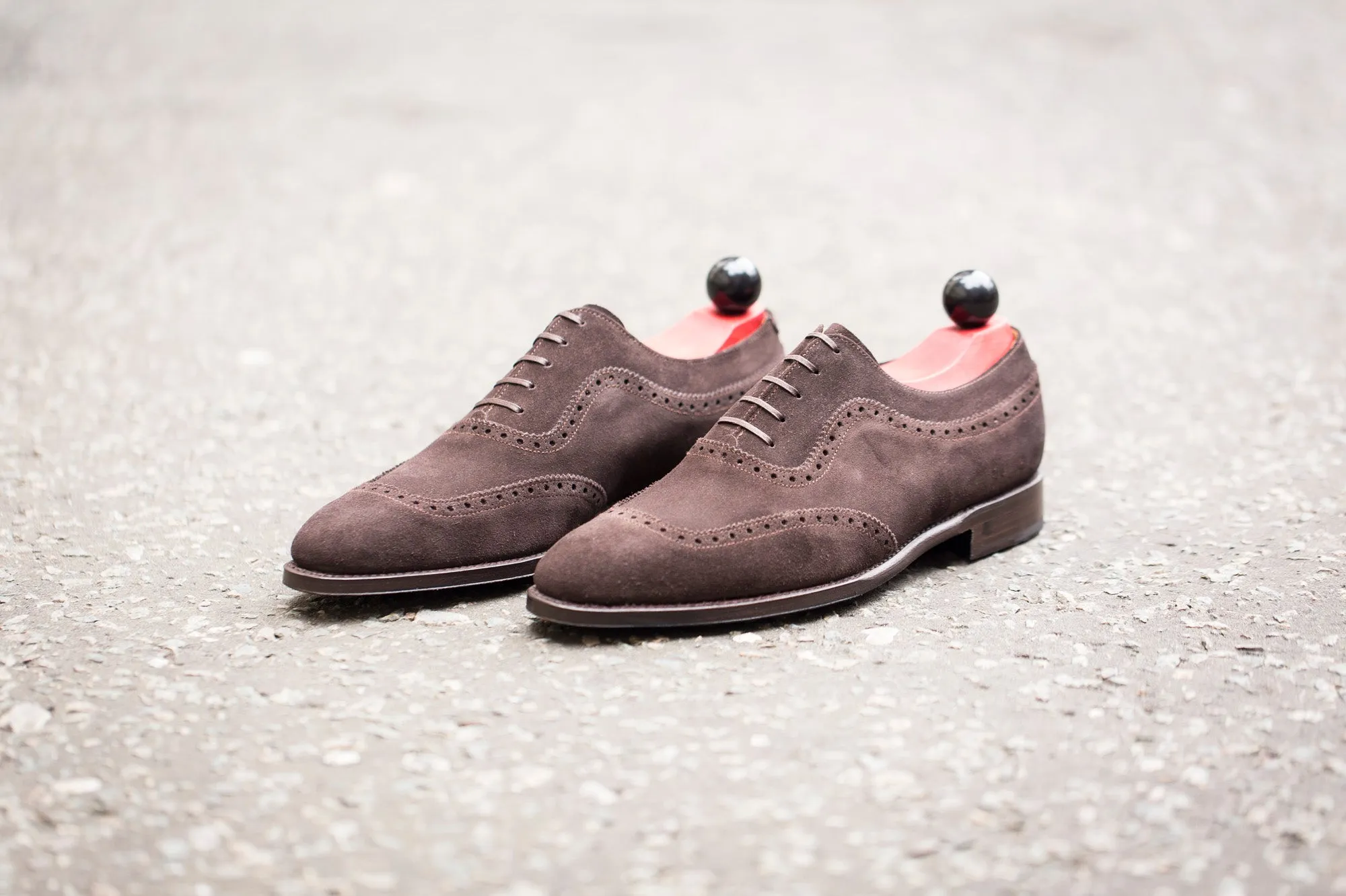 Medina - MTO - Bitter Chocolate Suede - LPB Last - Single Leather Sole