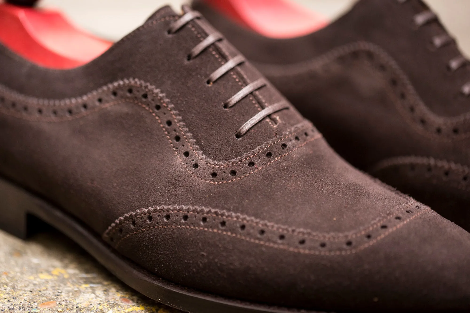 Medina - MTO - Bitter Chocolate Suede - LPB Last - Single Leather Sole