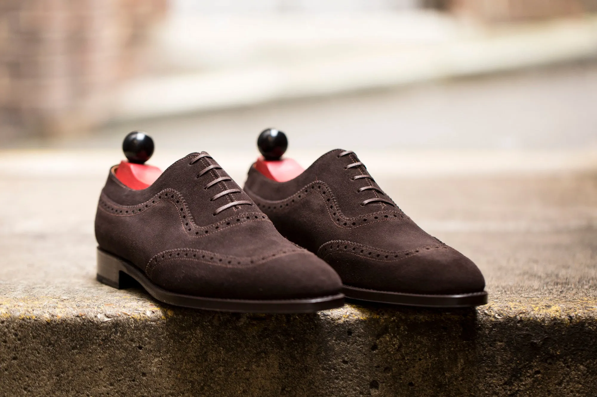 Medina - MTO - Bitter Chocolate Suede - LPB Last - Single Leather Sole