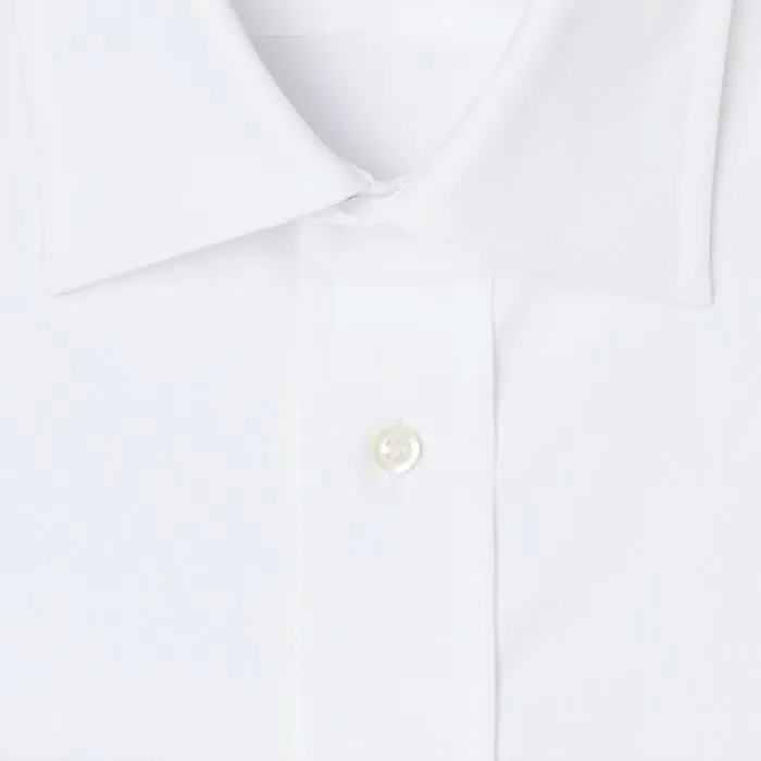 Medium Spread Pinpoint French Cuff White