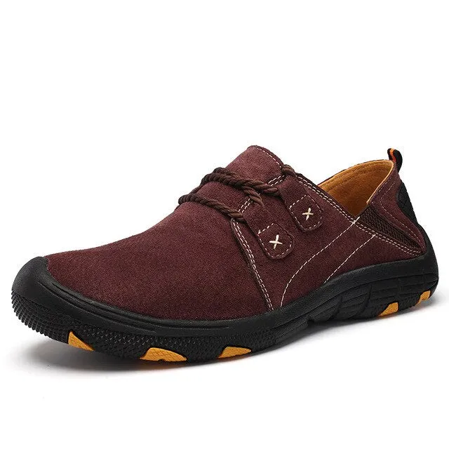 Men Sneakers Moccasins Men Business Office Lace-Up British Outdoor Breathable Walking Sneakers Big Size 47 48