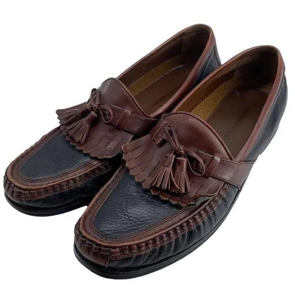 Men's 10.5M JOHNSTON &amp; MURPHY Aragon II Kiltie Tassel Loafer 200592