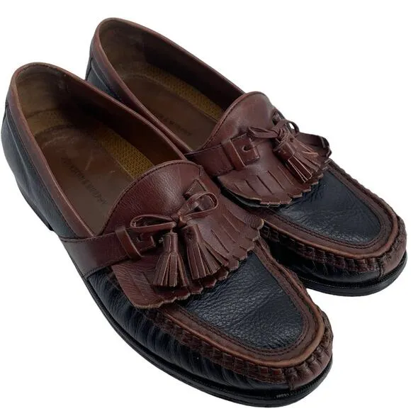 Men's 10.5M JOHNSTON &amp; MURPHY Aragon II Kiltie Tassel Loafer 200592