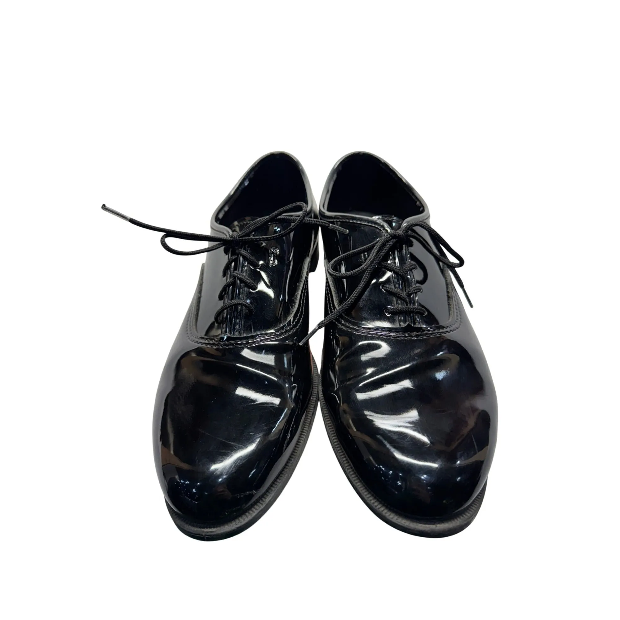 Mens Black Patent Leather Dress Shoes#5985