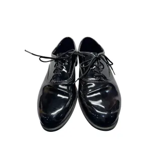 Mens Black Patent Leather Dress Shoes#5985