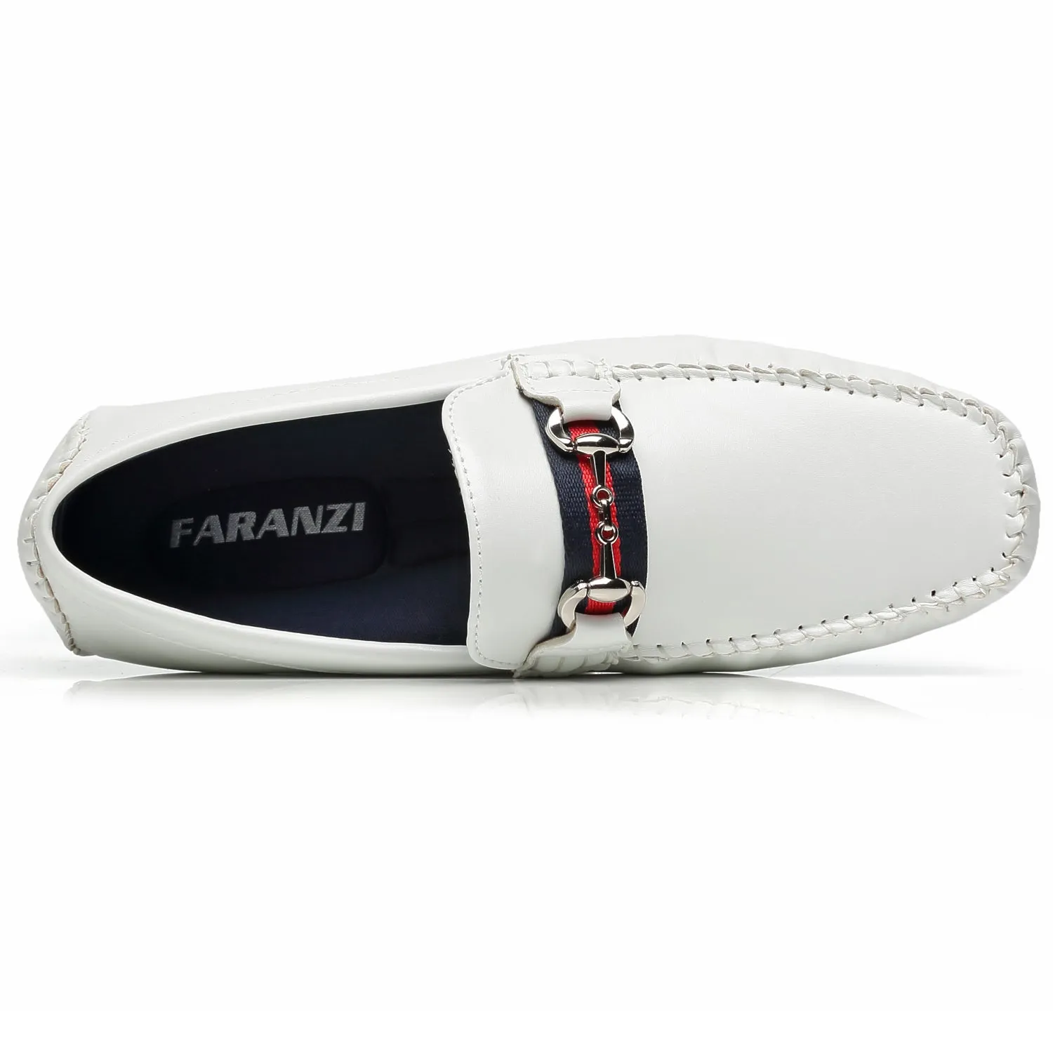 Men's Driving Moccasins Travis-1-white