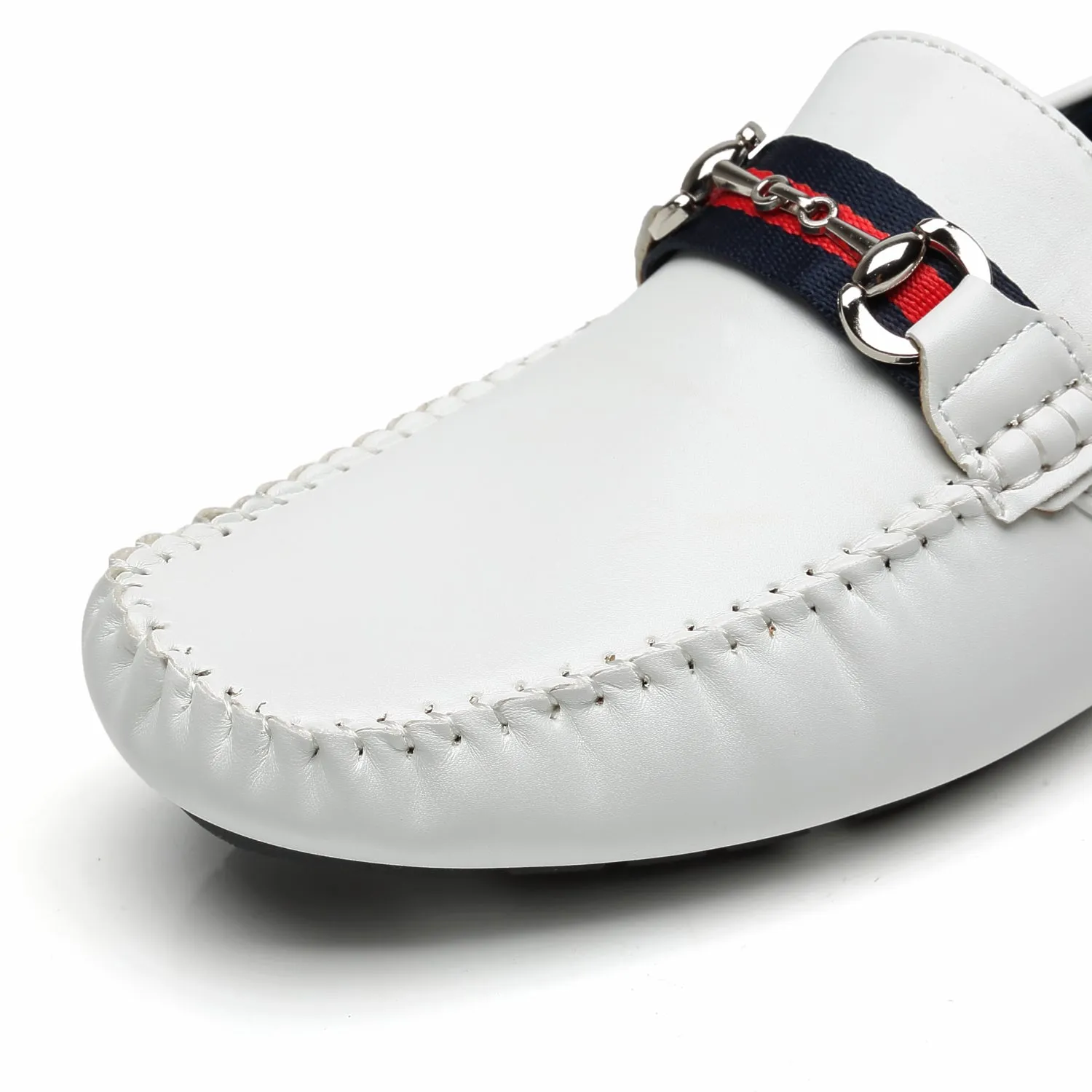Men's Driving Moccasins Travis-1-white