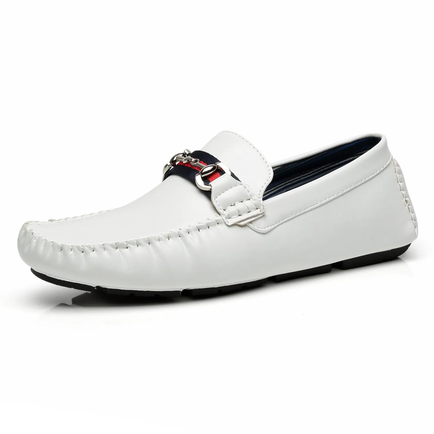 Men's Driving Moccasins Travis-1-white
