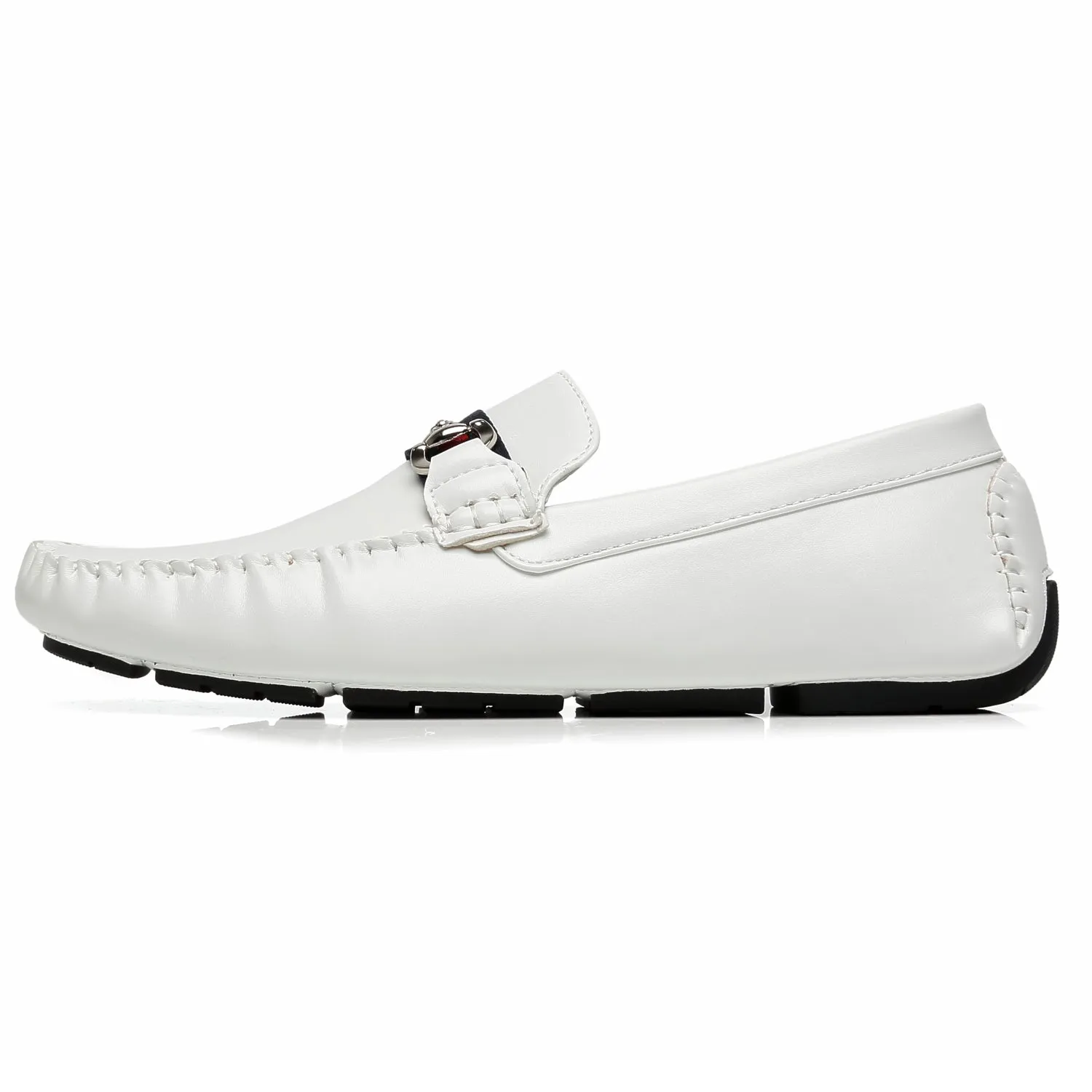 Men's Driving Moccasins Travis-1-white