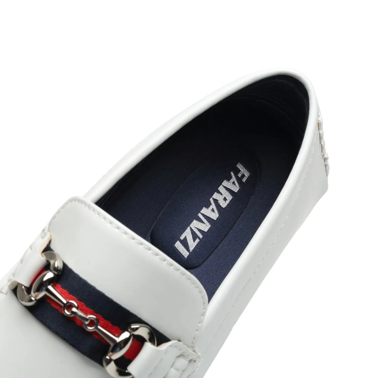 Men's Driving Moccasins Travis-1-white