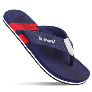 Men's Flip Flop Slippers - WC4257 Navy Blue Red