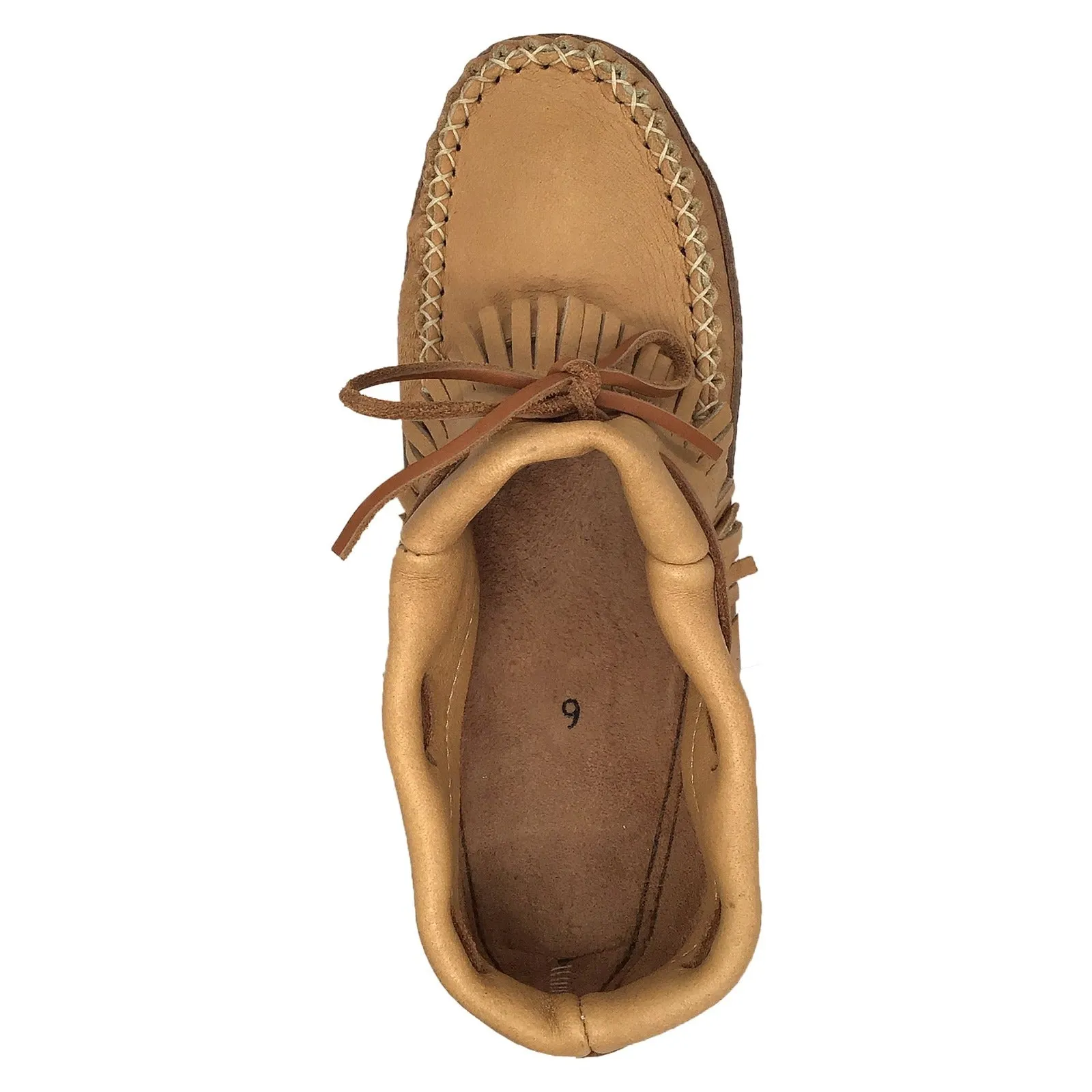 Men's Fringed Moose Hide Earthing Moccasins