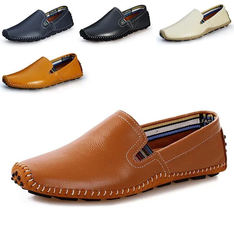 Men's Genuine Leather Loafers Up To Size 13