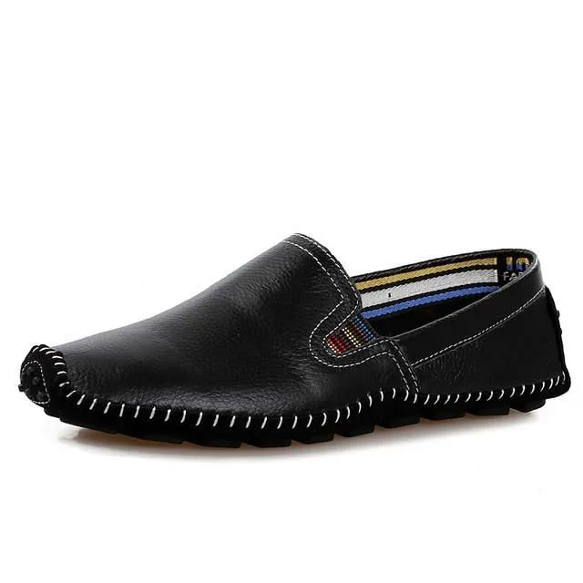 Men's Genuine Leather Loafers Up To Size 13