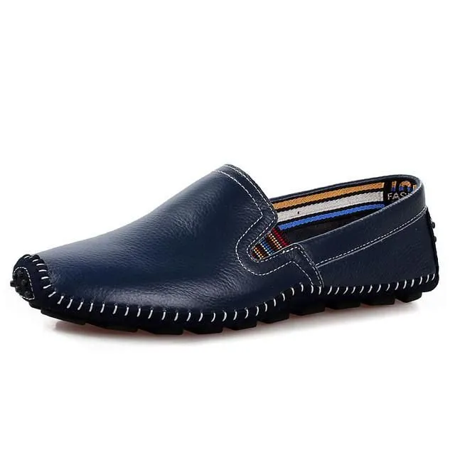 Men's Genuine Leather Loafers Up To Size 13