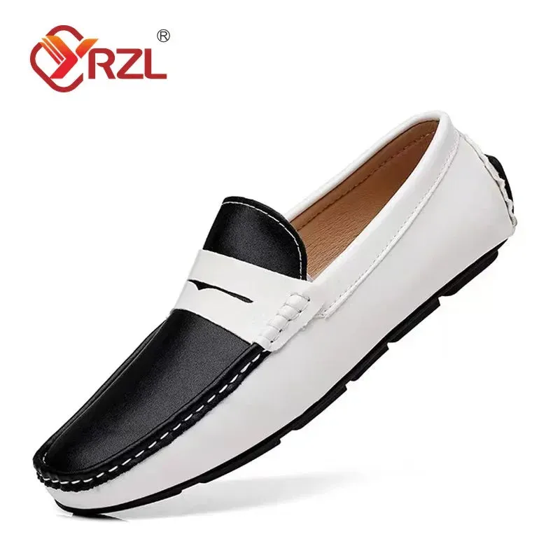 Men's Genuine Leather Slip-On Loafers