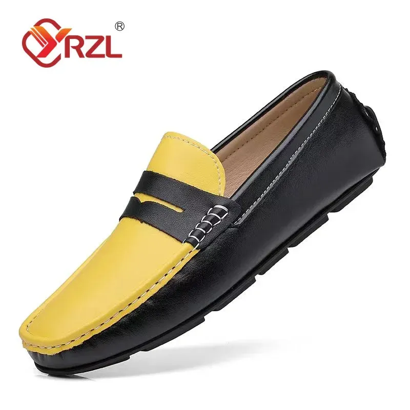 Men's Genuine Leather Slip-On Loafers