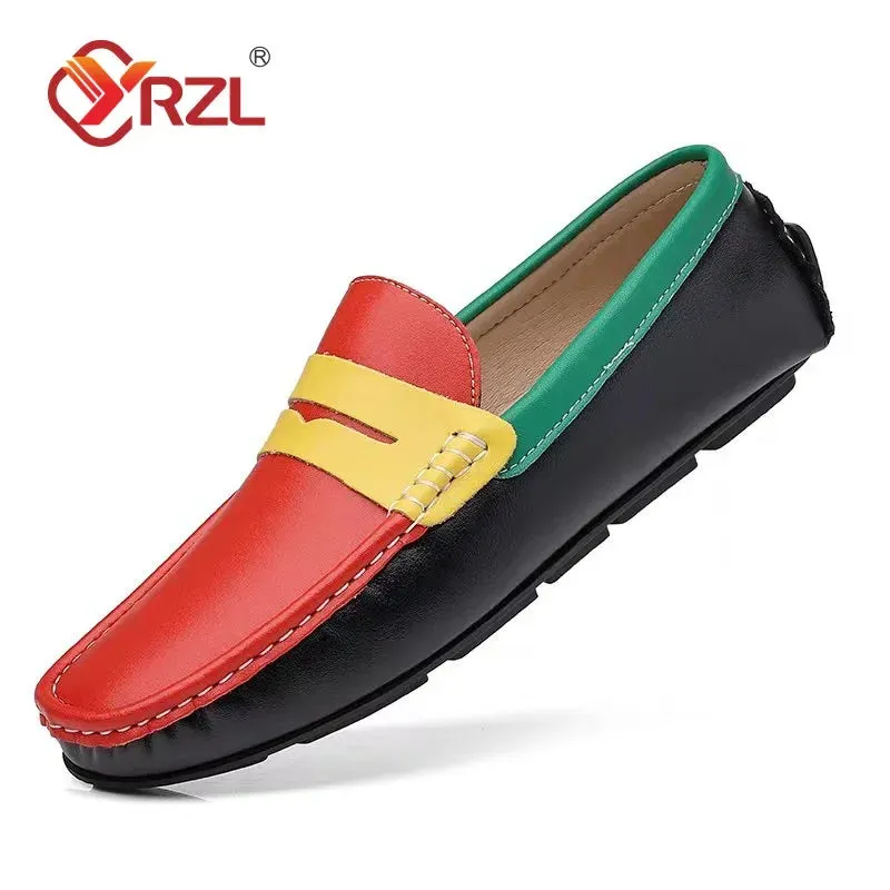 Men's Genuine Leather Slip-On Loafers