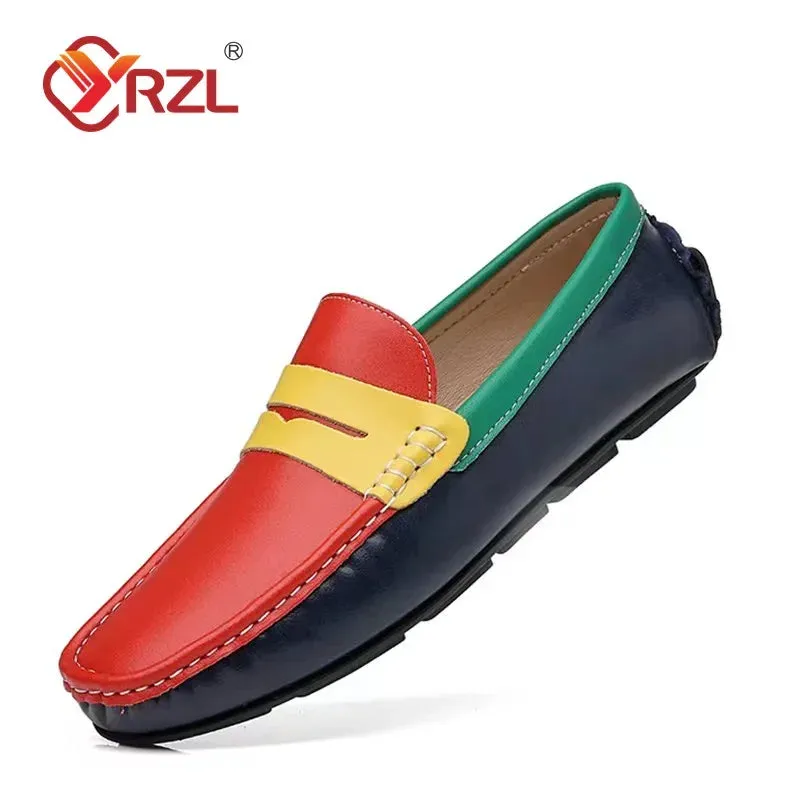 Men's Genuine Leather Slip-On Loafers