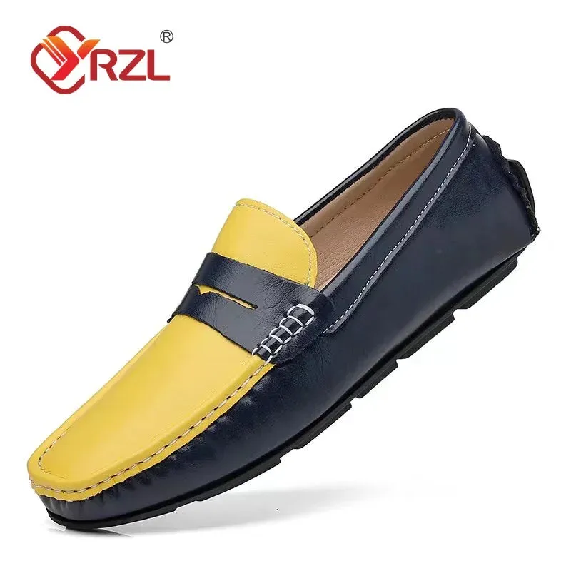 Men's Genuine Leather Slip-On Loafers