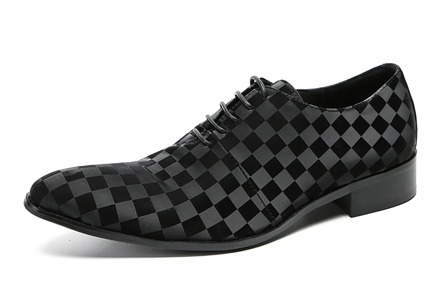 Men's Plaid Dress Formal Oxfords