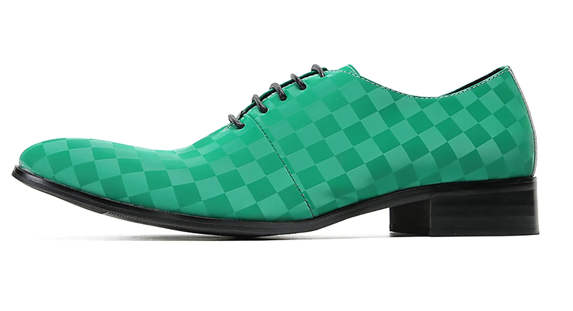 Men's Plaid Dress Formal Oxfords