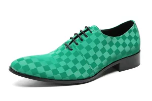 Men's Plaid Dress Formal Oxfords