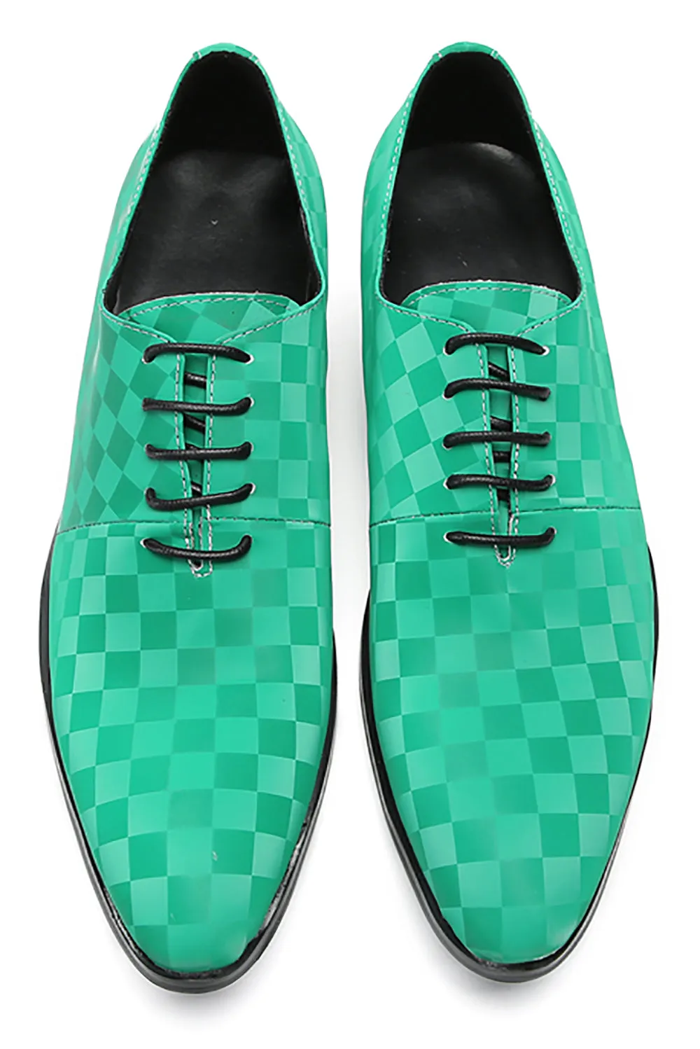 Men's Plaid Dress Formal Oxfords