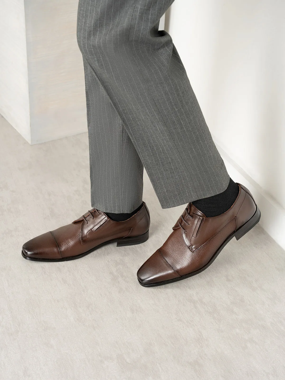 Mens "DALTON" Leather Lace up Formal Shoes